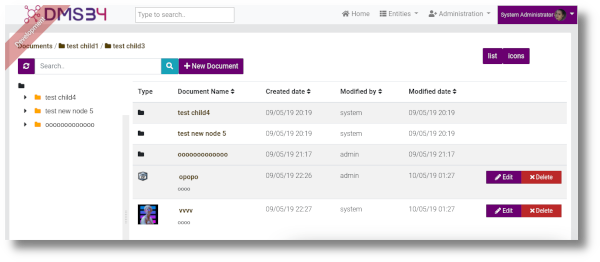 Click to open project details